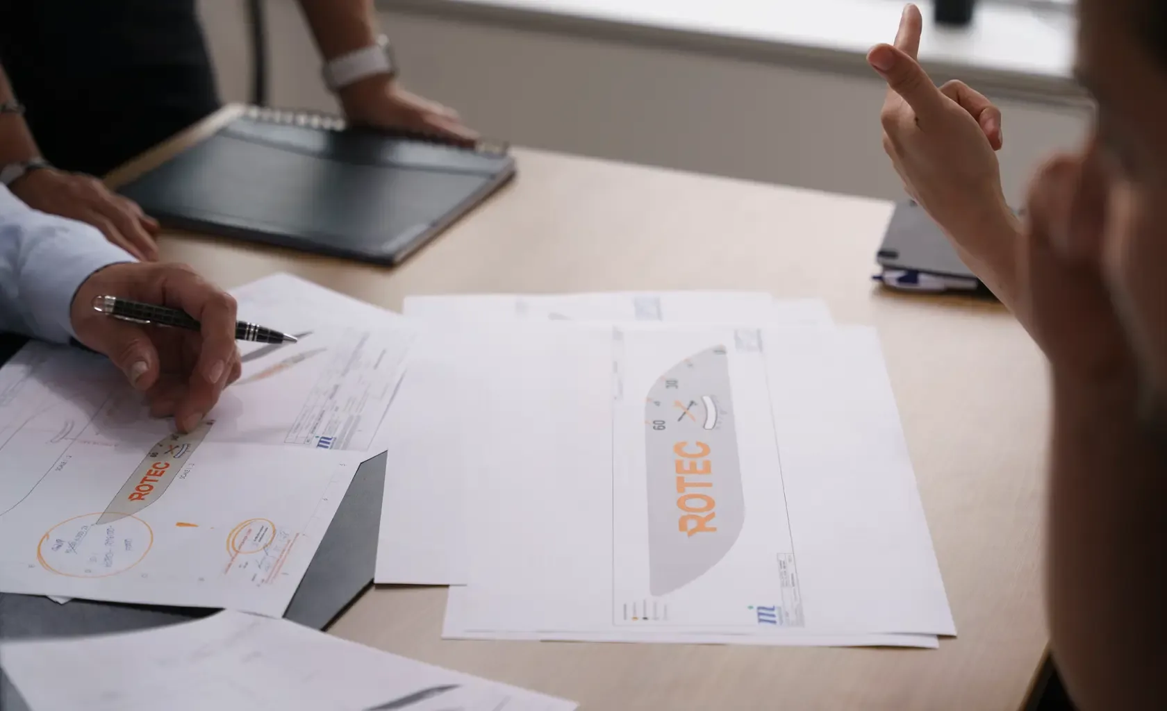 Architects planning Rotec products