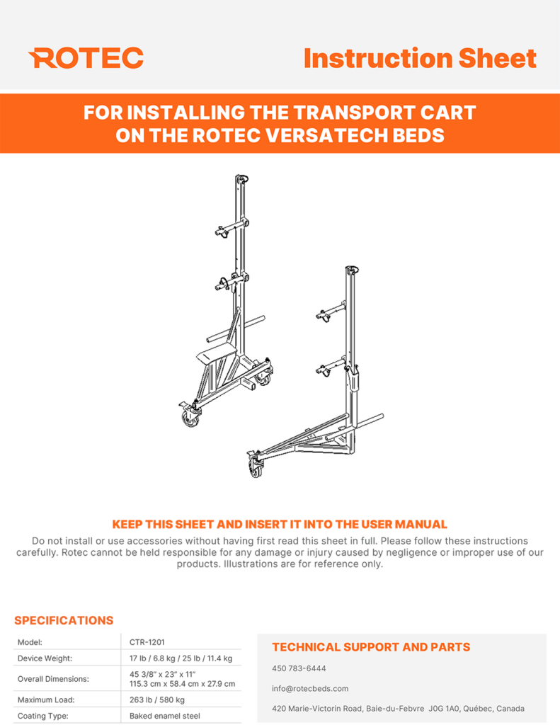 Storage and Transport Trolley