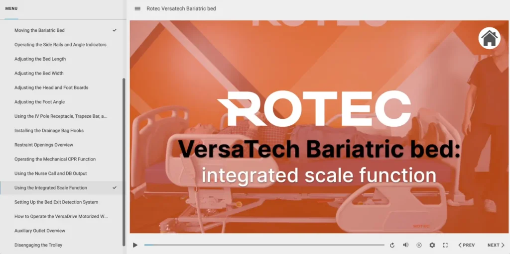 Rotec video training portal